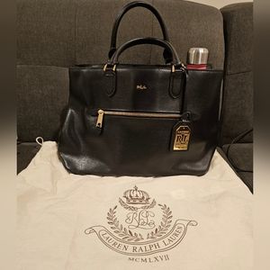 Lauren Ralph Lauren Newbury Sabine Leather Satchel